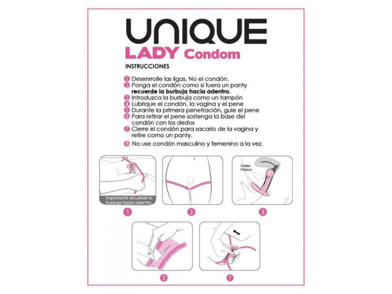 Preservativos Femeninos sin Latex 3 Unidades Lady Female