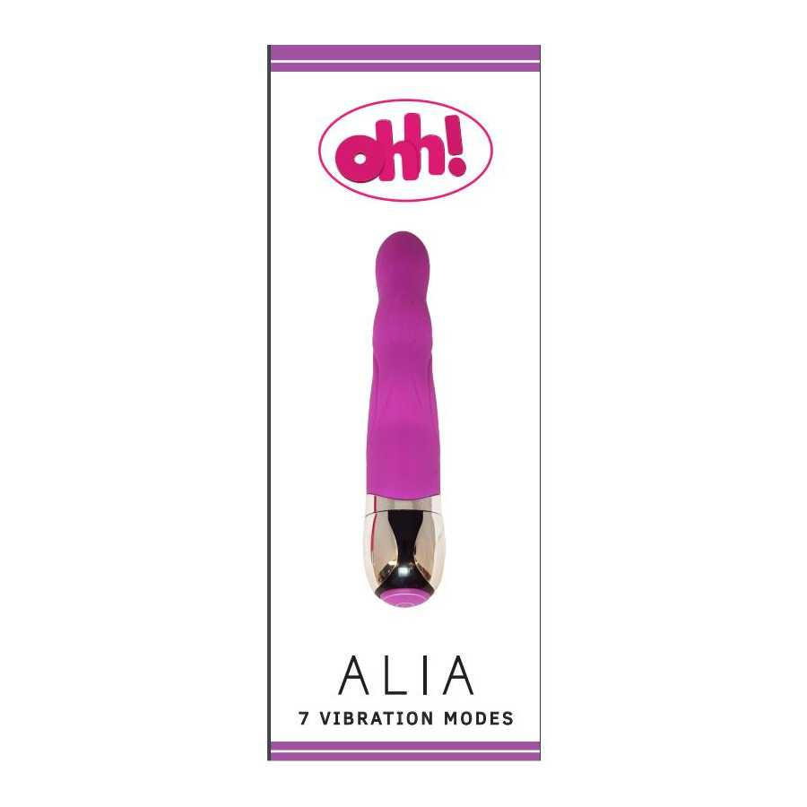 Vibrador Alia Purpura Silicona 175 x 32 cm