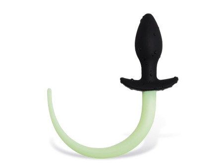 Plug Anal con Cola que Brilla en la Oscuridad