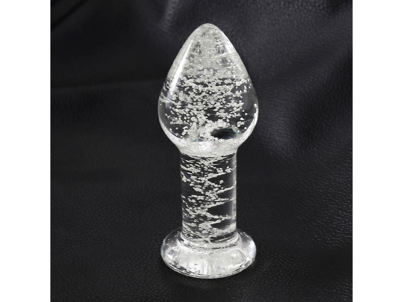 Plug Anal de Cristal que Brilla en la Oscuridad