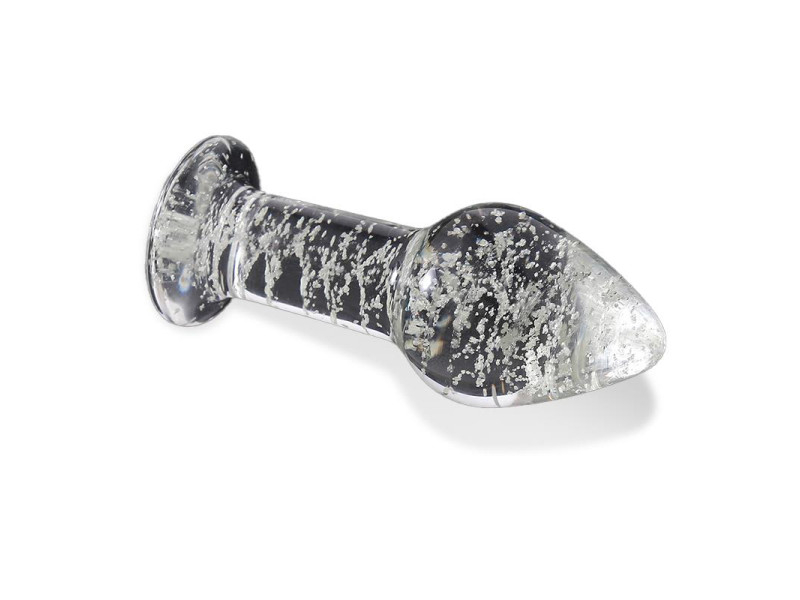 Plug Anal de Cristal que Brilla en la Oscuridad