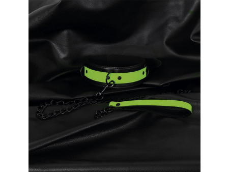 Collar con Correa que Brilla en la Oscuridad