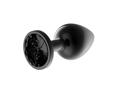 Blackgem Plug Anal Metalico con Joya Talla S Negro