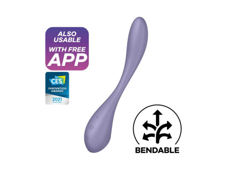 G Spot Flex 5 Multi Vibrador con Satisfyer Connect APP Lilac