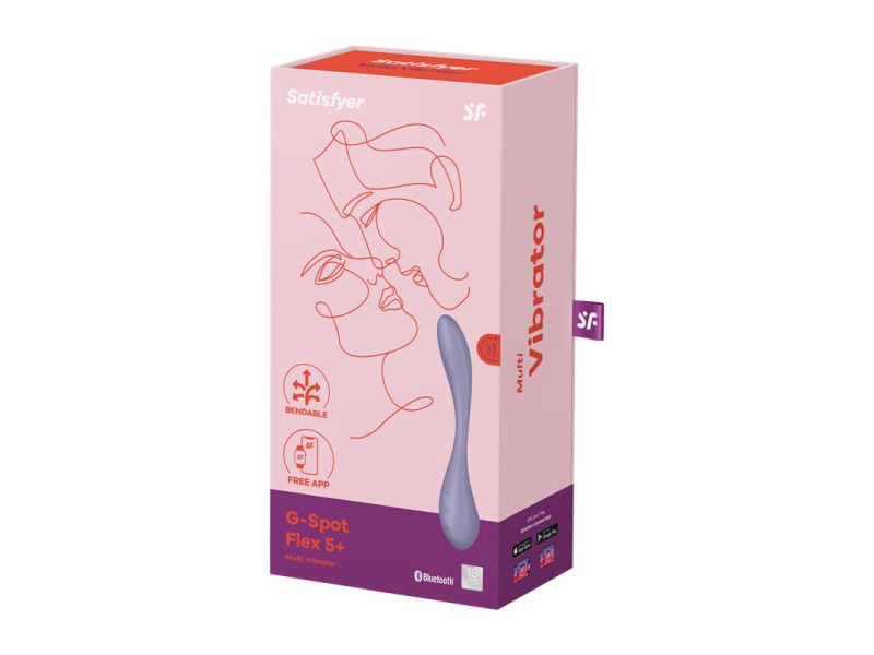 G Spot Flex 5 Multi Vibrador con Satisfyer Connect APP Lilac