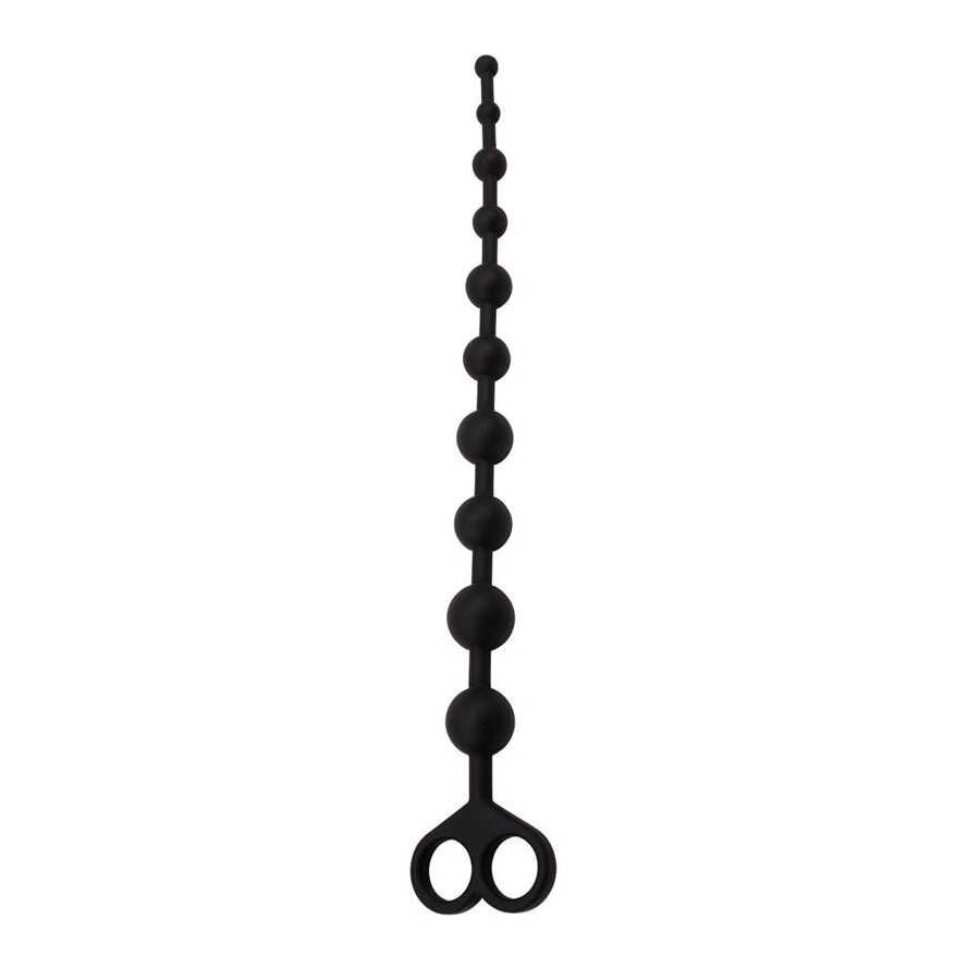 Cadena Anal 308 x 24 cm Silicona Negro