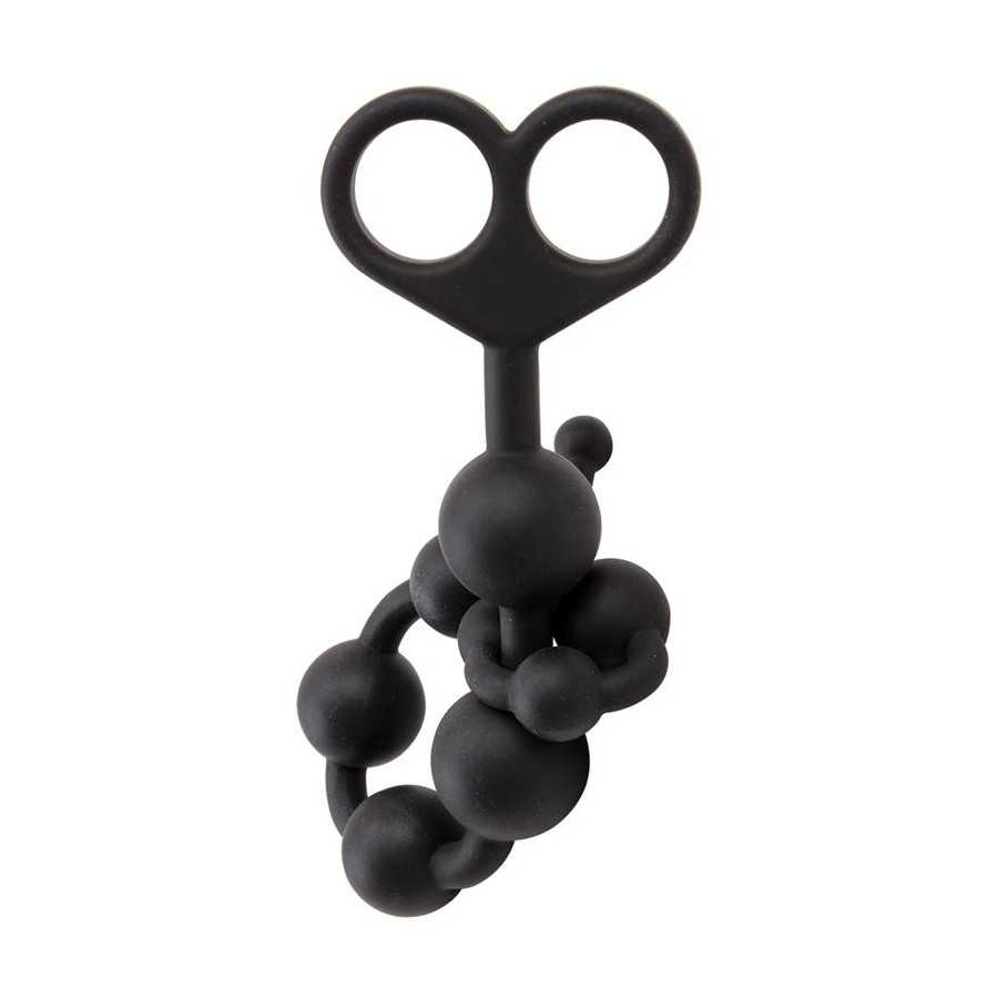 Cadena Anal 308 x 24 cm Silicona Negro