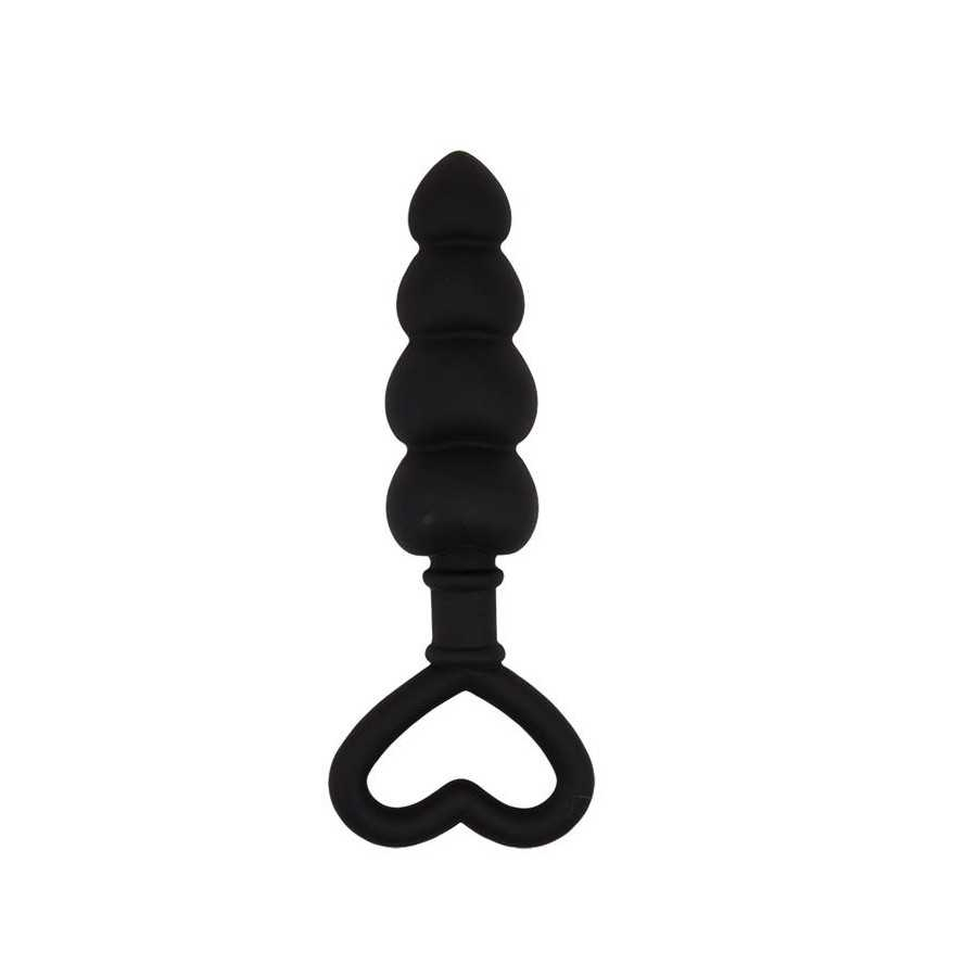 Mini Cadena Anal 156 x 34 cm Silicona Negro