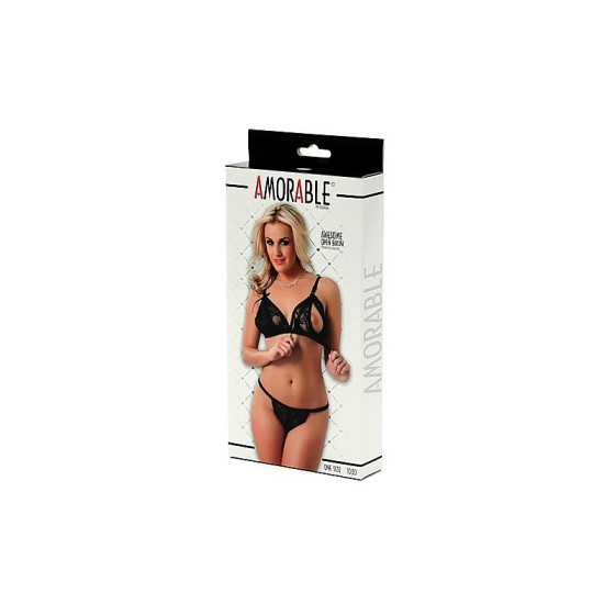 Rimba Amorable Bikini Abierto Color Negro Talla Unica