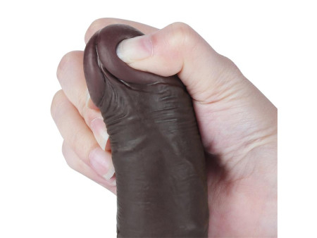 Dildo Dual Layer Piel Deslizante Retractil 75