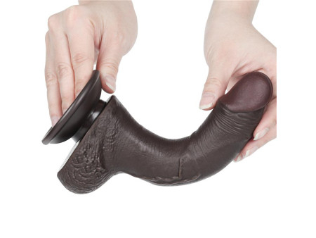 Dildo Dual Layer Piel Deslizante Retractil 75