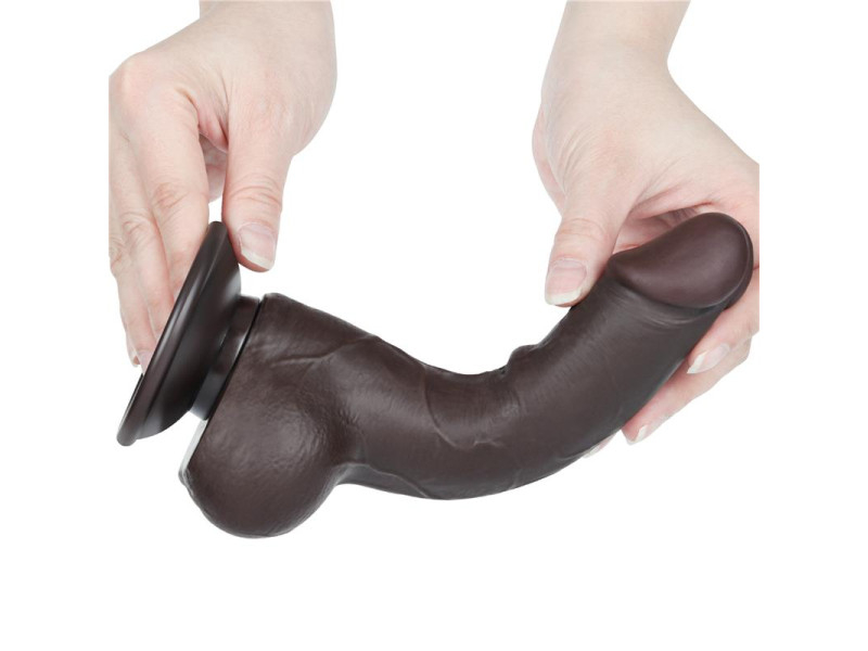 Dildo Dual Layer Piel Deslizante Retractil 75