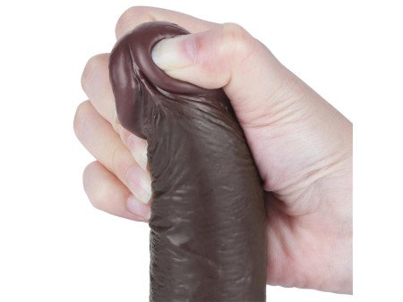 Dildo Dual Layer Piel Deslizante Retractil 75