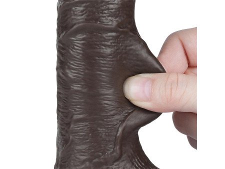 Dildo Dual Layer Piel Deslizante Retractil 75