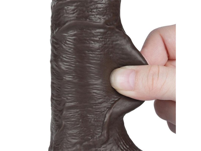 Dildo Dual Layer Piel Deslizante Retractil 75
