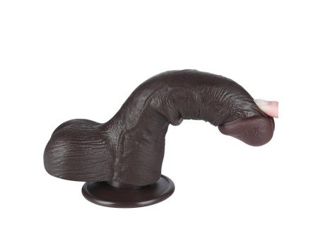 Dildo Dual Layer Piel Deslizante Retractil 75