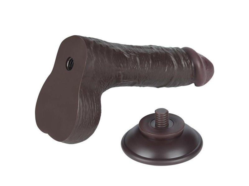 Dildo Dual Layer Piel Deslizante Retractil 75