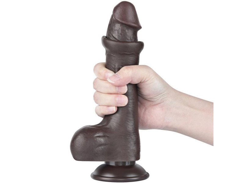 Dildo Dual Layer Piel Deslizante Retractil 8