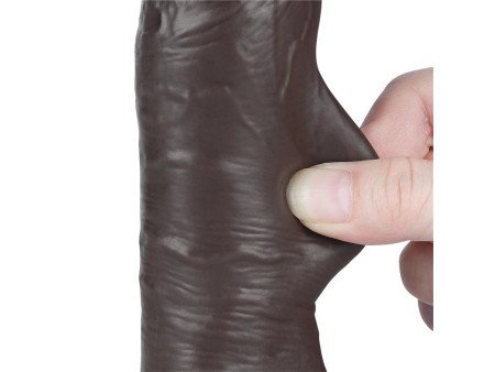 Dildo Dual Layer Piel Deslizante Retractil 8