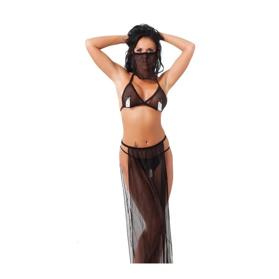 Rimba Amorable Disfraz Oriental Color Negro Talla Unica Rimba Amorable Disfraz Oriental Color Negro Talla Unica