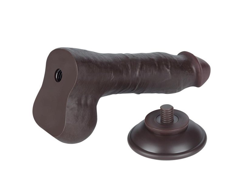 Dildo Dual Layer Piel Deslizante Retractil 8