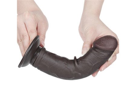 Dildo Dual Layer Piel Delizante Retractil 8