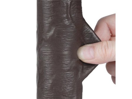 Dildo Dual Layer Piel Delizante Retractil 8