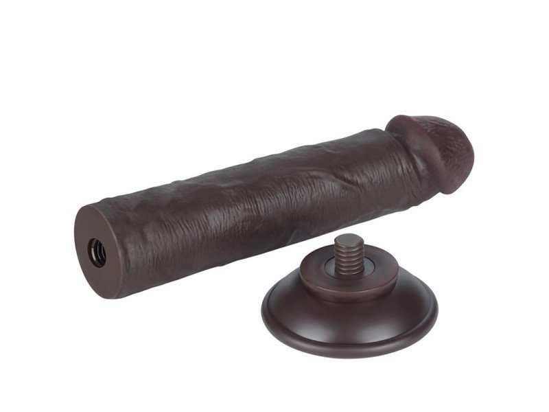 Dildo Dual Layer Piel Delizante Retractil 8