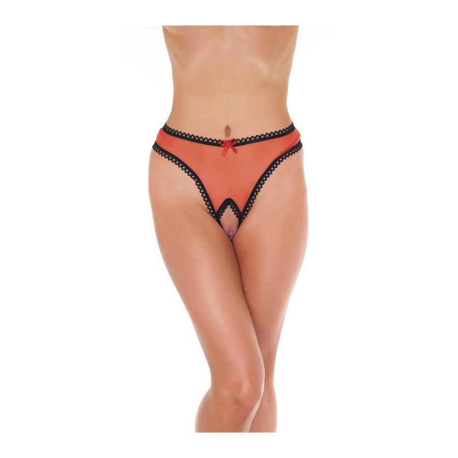 Rimba Amorable Tanga Abierto Color Rojo Talla Unica