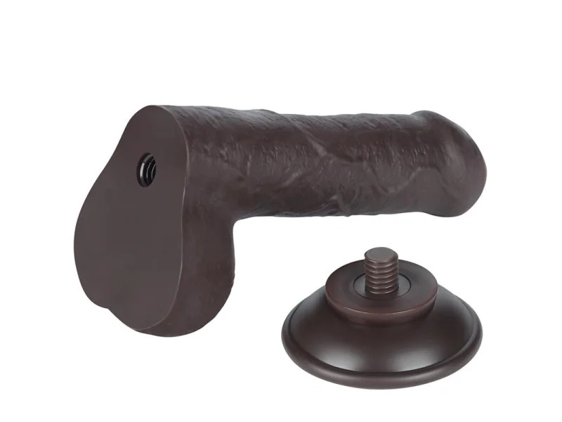 Dildo Dual Layer Piel Retractil 7