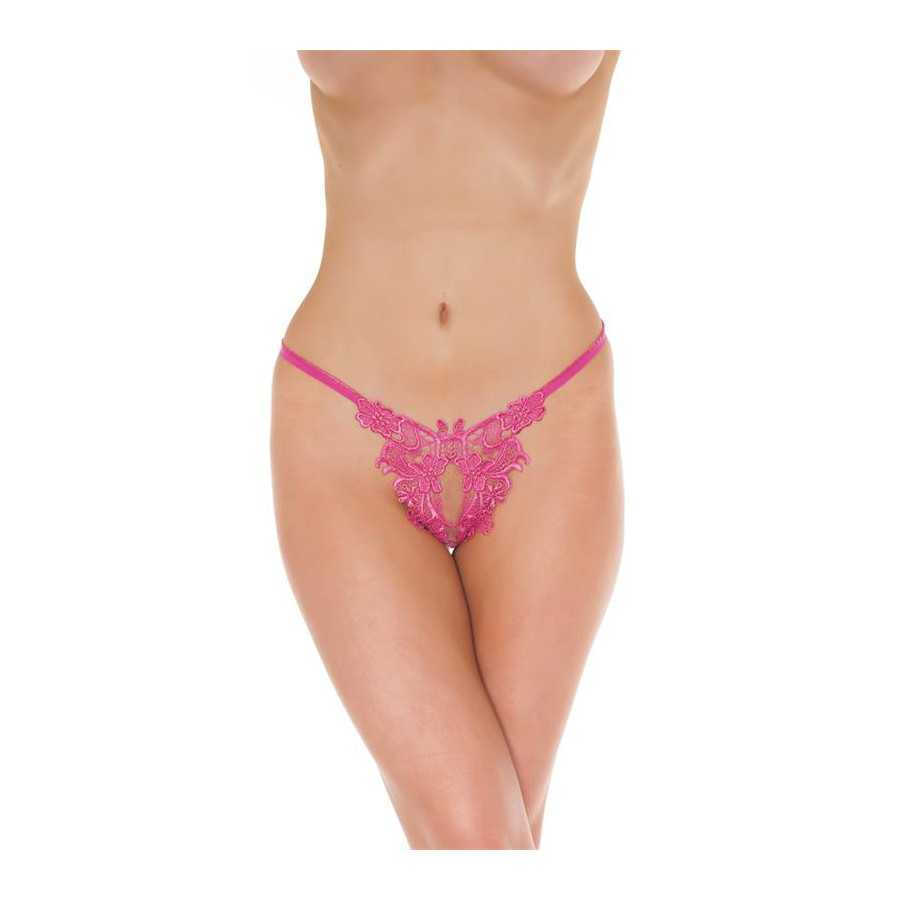 Rimba Amorable Tanga Abierto Color Rosa Talla Unica