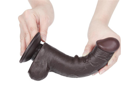 Dildo Dual Layer Piel Deslizante Retractil 8