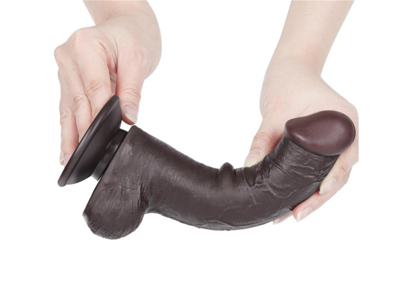Dildo Dual Layer Piel Deslizante Retractil 8