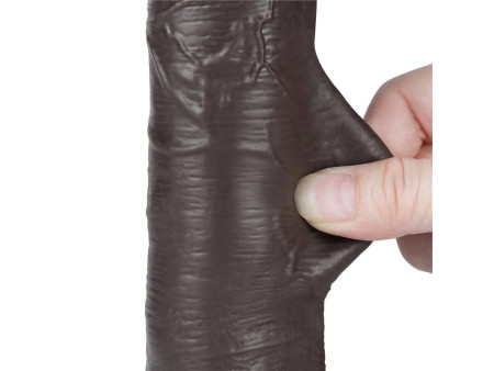 Dildo Dual Layer Piel Deslizante Retractil 8