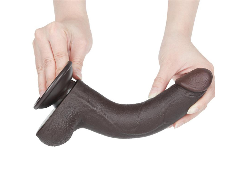 Dildo Dual Layer Piel Deslizante Retractil 85