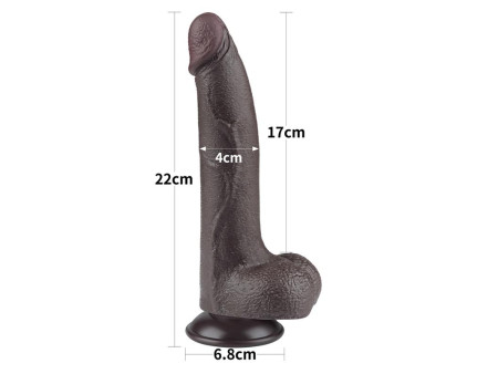 Dildo Dual Layer Piel Deslizante Retractil 85