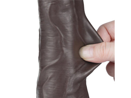 Dildo Dual Density Piel Deslizante Retractil 85 Dildo Dual Density Piel Deslizante Retractil 85