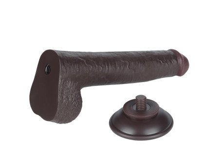 Dildo Dual Density Piel Deslizante Retractil 9
