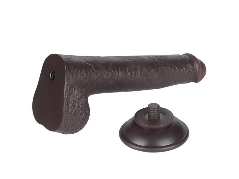 Dildo Dual Density Piel Deslizante Retractil 9