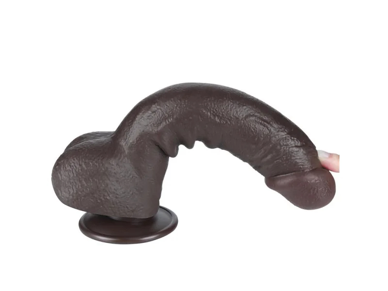 Dildo Dual Layer Piel Deslizante Retractil 95