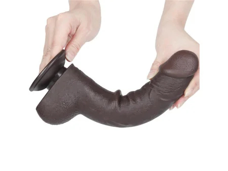 Dildo Dual Layer Piel Deslizante Retractil 95