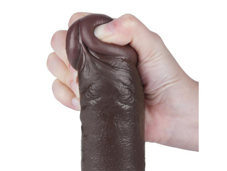 Dildo Dual Layer Piel Deslizante Retractil 95