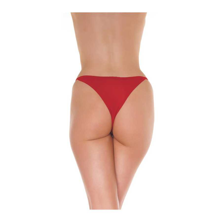 Rimba Amorable Tanga Abierto Color Rojo Talla Unica