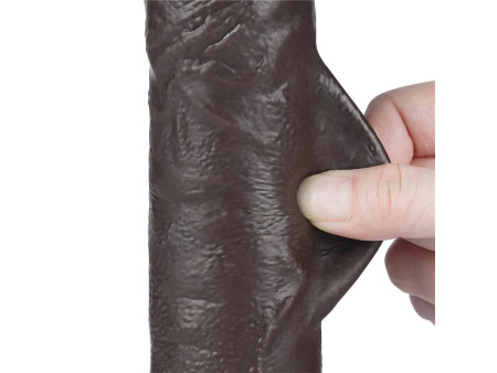 Dildo Dual Layer Piel Deslizante Retractil 95