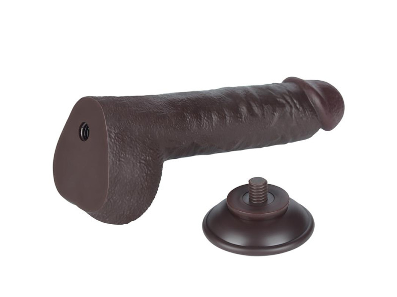 Dildo Dual Layer Piel Deslizante Retractil 95