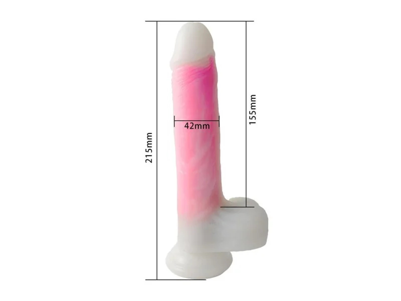 Dildo Doble Capa con Vibracion Thrusting y Calor