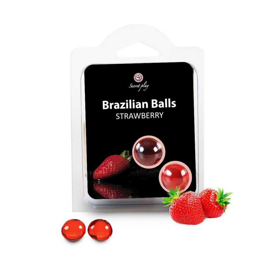 Secret Play Set 2 Brazilian Balls Aroma Fresa