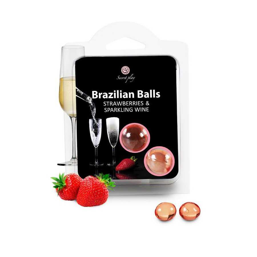 Secret Play Set 2 Brazilian Balls Aroma Fresas Cava