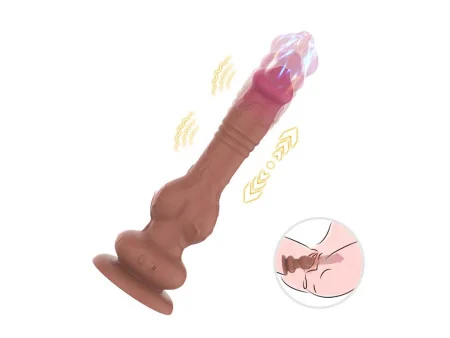 Dildo con Vibracion y Movimiento Thrusting Dildo con Vibracion y Movimiento Thrusting