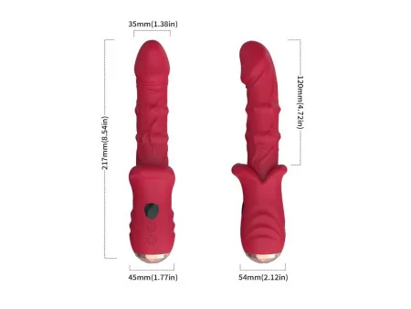 Vibrador con Calor y Movimiento Vertical con Pantalla Digital